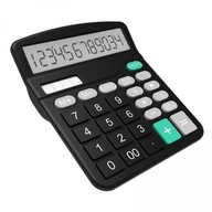 2x kalkulačky, digitálna ručná stolová kalkulačka