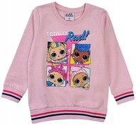 EplusM rózsaszín pamut gyerek pulóver