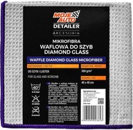 MOJE AUTO DETAILER MIKROFIBRA WAFLOWA DO SZYB DIAMOND GLASS 370G 40x40CM