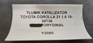 TLUMIK catalyst TOYOTA COROLLA E21 1.6 19- original 30T36