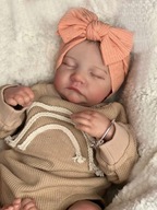 Reborn Baby Silicone bábika 48cm Látkové telo