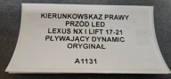 indicator right front LED LEXUS NX and LIFT 17-21 original