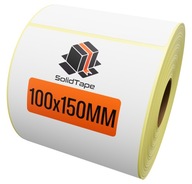Kuriérske termo štítky 100x150 mm 500 kusov samolepiace biele
