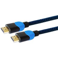 Kabel HDMI 2.0 SAVIO GCL-02 4K High Speed Play Station 1,8m Oplot niebieski