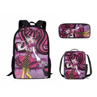 PLECAK SZKOLNY 2023 moda Monster High Anime drukow