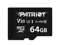 Pamäťová karta Patriot VX  64 GB MicroSDXC V30 Class 10 UHS-I U3 4K UHD P