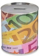 Skarbonka Puszka Metalowa EURO Hiszpania 11,5 cm