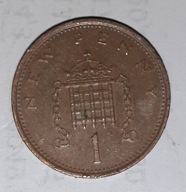 1 pens - one new penny - królowa Elżbieta II - Wielka Brytania - 1977 rok