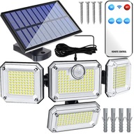 LAMPA SOLARNA LED 4w1 ZEWNĘTRZNA ULICZNA CZUJNIK RUCHU ZMIERZCHU + PILOT