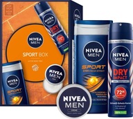 Zestaw kosmetyków żel + krem + antyperspirant NIVEA MEN Sport Box PREZENT