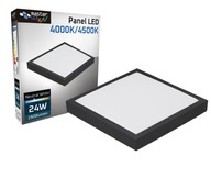 PANEL LED NATYNKOWY plafon sufitowy 24W KWADRATOWY