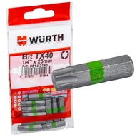 Końcówka wkrętakowa TORX TX40 1/4" 25mm WURTH