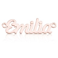 Spojka Emilia, striebro 925 pozlátená v ružovej farbe
