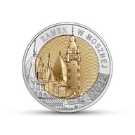 Moneta okolicznościowa 5 zł Zamek w Mosznej - 2022