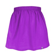 Dievčenská bavlnená sukňa vzdušná na leto fialová 128/134