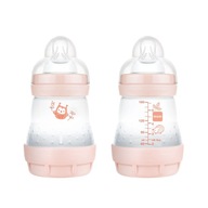 Mam Easy Start 2 butelki dla niemowląt, 0-6 miesięcy, 160 ml, różowe