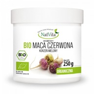 Maca BIO RAW Czerwona Mielona Ekologiczna Prostata Żołądek 250g NatVita