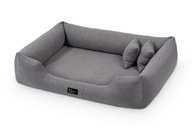 Exclusive Bed ortopedický pelech pre psa Bruno - Aura odtiene šedej 110 cm x 90 cm