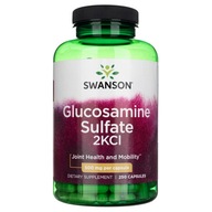 Swanson Glukosamín sulfát 2KCl 500mg Zdravé Kĺby Mobilita 250 kapsúl