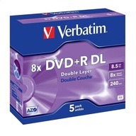 VERBATIM DVD+R DL 8,5GB 8X JEWEL CASE*5ks