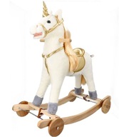 Konik koń jednorożec jeździk na biegunach kółkach - idealny prezent
