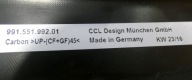 PORSCHE 991 CARRERA moulding threshold CARBON left