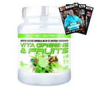 SCITEC VITA GREENS & FRUITS ZELENINA OVOCIE KOMPLEX VITAMIN 600 g