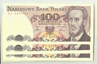 100 złotych 1986 seria RZ stan UNC
