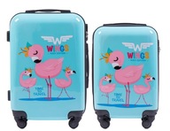 Zestaw walizek Dziecięcych z Flamingiem S/XS Wings