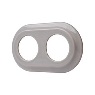 RETRO LOFT KERAMICKÁ DVOJNÁSOBNÁ ŠEDÁ RÁMČKA