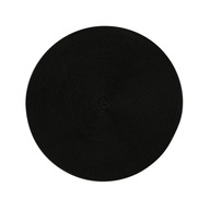 Podložka na stôl MATA stolová čierna dekoratívna okrúhla 38cm