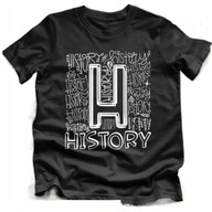 Pánske módne tričko H History,Black