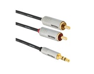 Kábel Pro-Link Futura Slim minijack (3,5 mm) - 2x RCA (cinch) 2 m