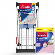 Vileda Výsuvná sušička bielizne Infinity Flex + Vileda Actifibre Soft 1