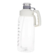 Dzbanek niezawierający BPA z uchwytem do przenoszenia Wyjmowana słomka, przezroczysty, biały