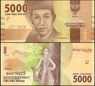 INDONEZJA, 5000 RUPIAH 2016 Pick 156a