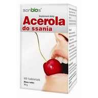 Sanbios Acerola do ssania naturalna witamina C 60 tabletek