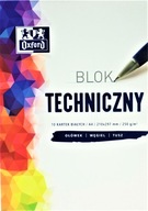 OXFORD BLOK TECHNICZNY A4 10 kartek 250G BIAŁY