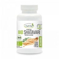 Shatavari BIO Ženské Hormóny Ekologické Libido 400 mg 100 Kaps NatVita