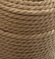 Jutové lano prírodné 2x0,75 opletený kábel 1m