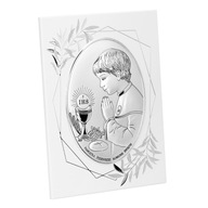 Obraz Srebrny Pamiątka I Komunii dla chłopca dono