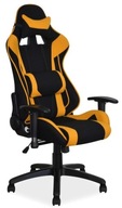 Fotel obrotowy biurowy VIPER czarny/żółty krzesło SIG