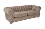 Sofa kanapa chesterfield 3-osobowa Mona glamour pikowana 243x96 cm