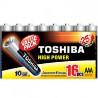 16x Baterie Alkaliczne TOSHIBA AAA LR03 MP-12-12 1,5V