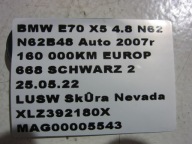 BMW E70 X5 Sitz hinten SIEDZISKO Leder LUSW