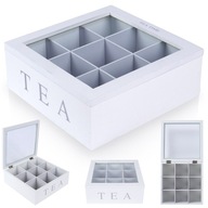 Zásobník na čaj box organizér čajník na čajové vrecúška veľký