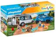 Playmobil Sada s figúrkami Family Fun 71423 Auto s karavanom kemping