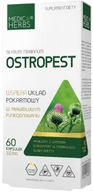 Medica Herbs OSTROPEST silymarín 80% 600mg 60kap Lepšia chuť do jedla Pečeň