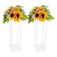 2 akrylové stojany na svadobné kvety