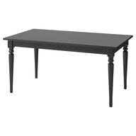 IKEA INGATORP Rozkladací stôl čierny 155/215x87 cm